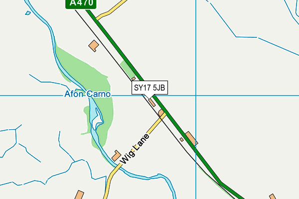 SY17 5JB map - OS VectorMap District (Ordnance Survey) SY17 5JB map - OS VectorMap District (Ordnance Survey)