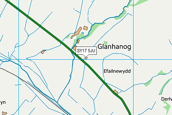 SY17 5JU map - OS VectorMap District (Ordnance Survey) SY17 5JU map - OS VectorMap District (Ordnance Survey)