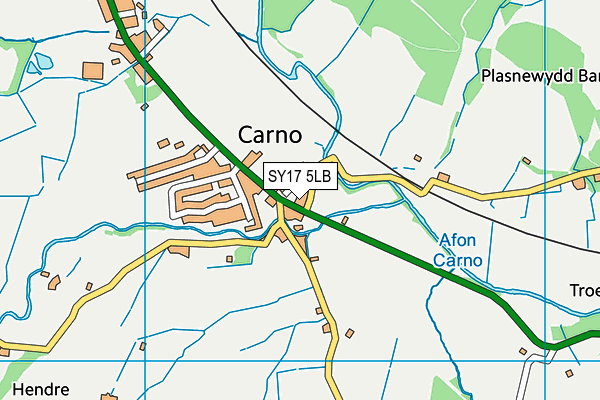SY17 5LB map - OS VectorMap District (Ordnance Survey) SY17 5LB map - OS VectorMap District (Ordnance Survey)