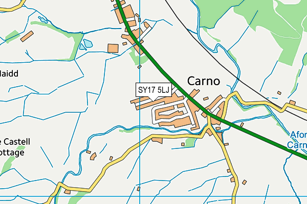 SY17 5LJ map - OS VectorMap District (Ordnance Survey) SY17 5LJ map - OS VectorMap District (Ordnance Survey)