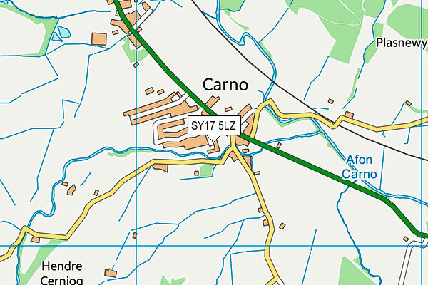 SY17 5LZ map - OS VectorMap District (Ordnance Survey) SY17 5LZ map - OS VectorMap District (Ordnance Survey)