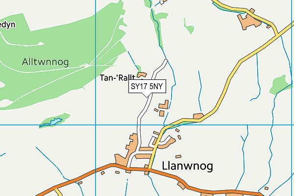 SY17 5NY map - OS VectorMap District (Ordnance Survey) SY17 5NY map - OS VectorMap District (Ordnance Survey)