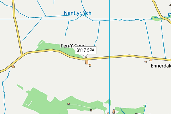 SY17 5PA map - OS VectorMap District (Ordnance Survey) SY17 5PA map - OS VectorMap District (Ordnance Survey)