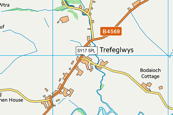 SY17 5PL map - OS VectorMap District (Ordnance Survey) SY17 5PL map - OS VectorMap District (Ordnance Survey)