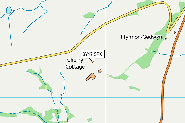 SY17 5PX map - OS VectorMap District (Ordnance Survey) SY17 5PX map - OS VectorMap District (Ordnance Survey)