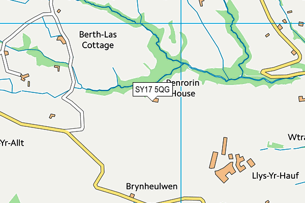 SY17 5QG map - OS VectorMap District (Ordnance Survey)
