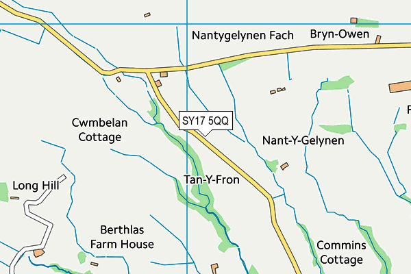 SY17 5QQ map - OS VectorMap District (Ordnance Survey) SY17 5QQ map - OS VectorMap District (Ordnance Survey)