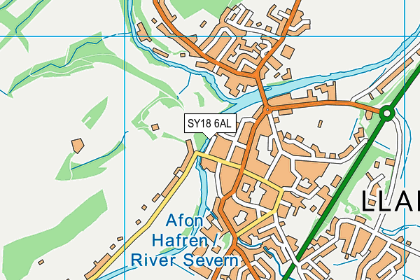 SY18 6AL map - OS VectorMap District (Ordnance Survey) SY18 6AL map - OS VectorMap District (Ordnance Survey)