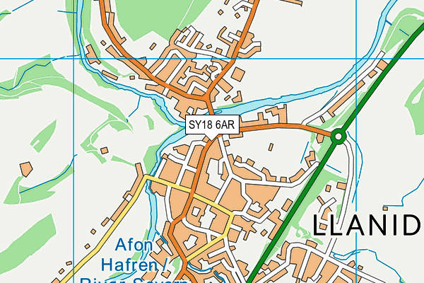 SY18 6AR map - OS VectorMap District (Ordnance Survey) SY18 6AR map - OS VectorMap District (Ordnance Survey)