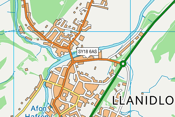 SY18 6AS map - OS VectorMap District (Ordnance Survey) SY18 6AS map - OS VectorMap District (Ordnance Survey)