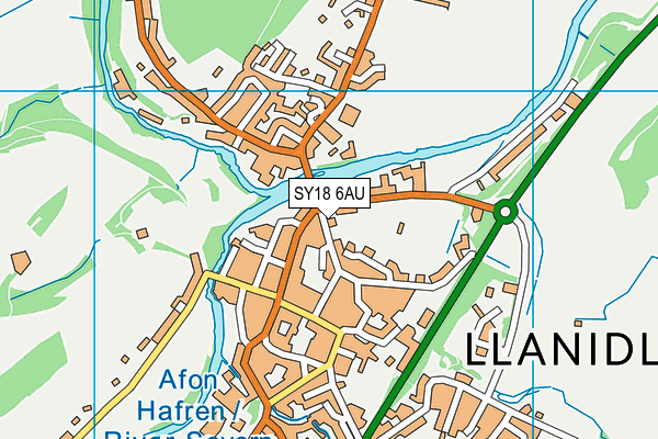 SY18 6AU map - OS VectorMap District (Ordnance Survey) SY18 6AU map - OS VectorMap District (Ordnance Survey)