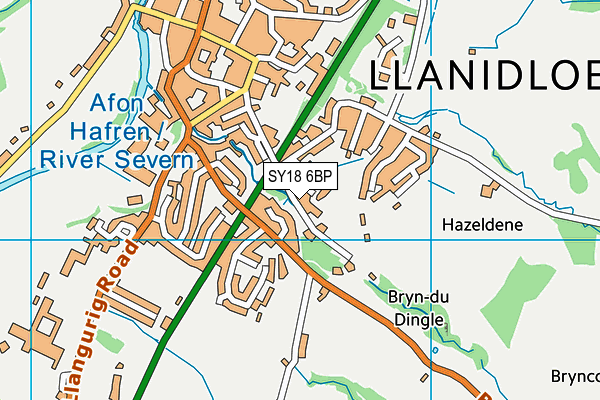 SY18 6BP map - OS VectorMap District (Ordnance Survey) SY18 6BP map - OS VectorMap District (Ordnance Survey)