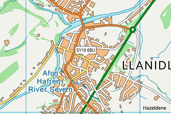 SY18 6BU map - OS VectorMap District (Ordnance Survey) SY18 6BU map - OS VectorMap District (Ordnance Survey)