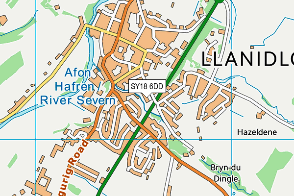 SY18 6DD map - OS VectorMap District (Ordnance Survey) SY18 6DD map - OS VectorMap District (Ordnance Survey)