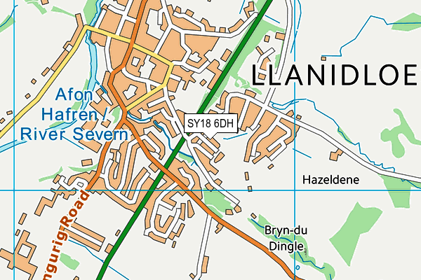SY18 6DH map - OS VectorMap District (Ordnance Survey) SY18 6DH map - OS VectorMap District (Ordnance Survey)