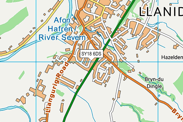 SY18 6DS map - OS VectorMap District (Ordnance Survey) SY18 6DS map - OS VectorMap District (Ordnance Survey)