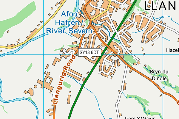 SY18 6DT map - OS VectorMap District (Ordnance Survey) SY18 6DT map - OS VectorMap District (Ordnance Survey)