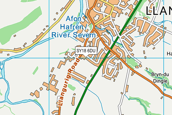 SY18 6DU map - OS VectorMap District (Ordnance Survey) SY18 6DU map - OS VectorMap District (Ordnance Survey)