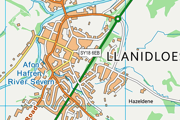 SY18 6EB map - OS VectorMap District (Ordnance Survey) SY18 6EB map - OS VectorMap District (Ordnance Survey)