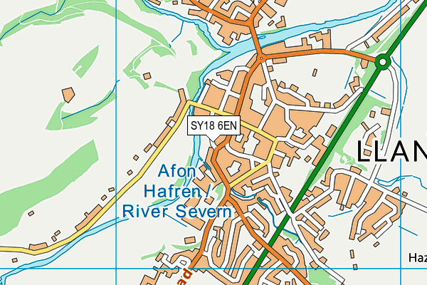 SY18 6EN map - OS VectorMap District (Ordnance Survey) SY18 6EN map - OS VectorMap District (Ordnance Survey)