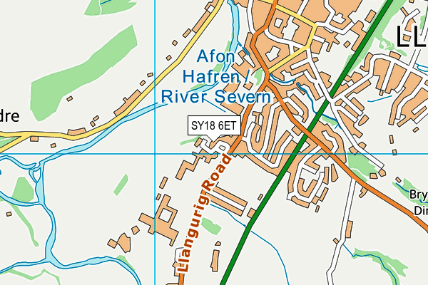 SY18 6ET map - OS VectorMap District (Ordnance Survey) SY18 6ET map - OS VectorMap District (Ordnance Survey)