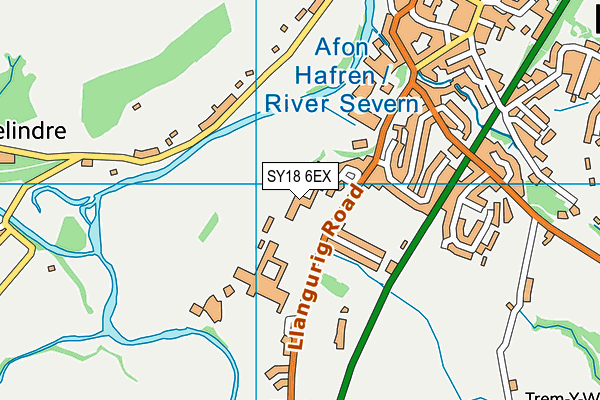 SY18 6EX map - OS VectorMap District (Ordnance Survey) SY18 6EX map - OS VectorMap District (Ordnance Survey)