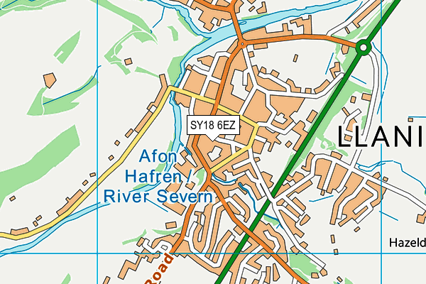 SY18 6EZ map - OS VectorMap District (Ordnance Survey) SY18 6EZ map - OS VectorMap District (Ordnance Survey)