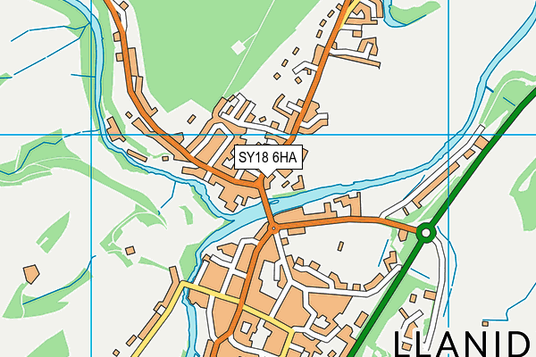 SY18 6HA map - OS VectorMap District (Ordnance Survey) SY18 6HA map - OS VectorMap District (Ordnance Survey)