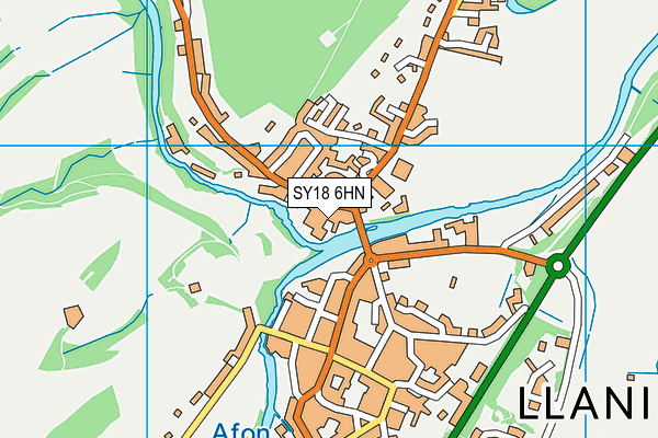 SY18 6HN map - OS VectorMap District (Ordnance Survey) SY18 6HN map - OS VectorMap District (Ordnance Survey)