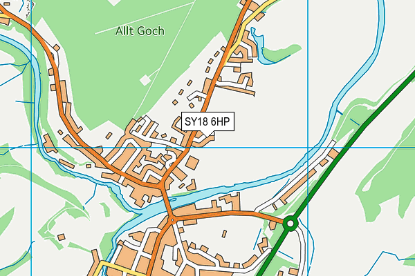 SY18 6HP map - OS VectorMap District (Ordnance Survey) SY18 6HP map - OS VectorMap District (Ordnance Survey)