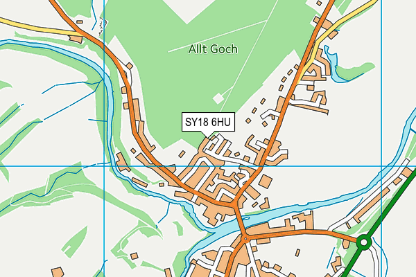 SY18 6HU map - OS VectorMap District (Ordnance Survey)