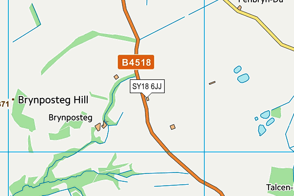 SY18 6JJ map - OS VectorMap District (Ordnance Survey) SY18 6JJ map - OS VectorMap District (Ordnance Survey)