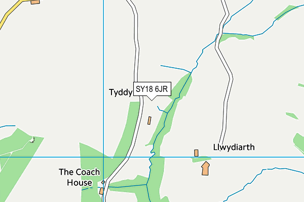 SY18 6JR map - OS VectorMap District (Ordnance Survey)