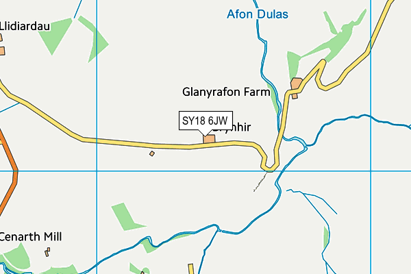SY18 6JW map - OS VectorMap District (Ordnance Survey) SY18 6JW map - OS VectorMap District (Ordnance Survey)