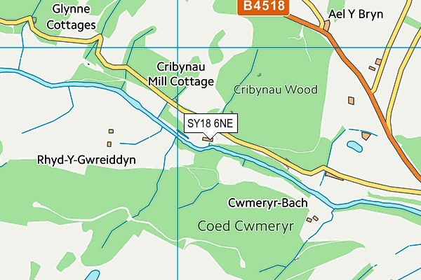 SY18 6NE map - OS VectorMap District (Ordnance Survey) SY18 6NE map - OS VectorMap District (Ordnance Survey)
