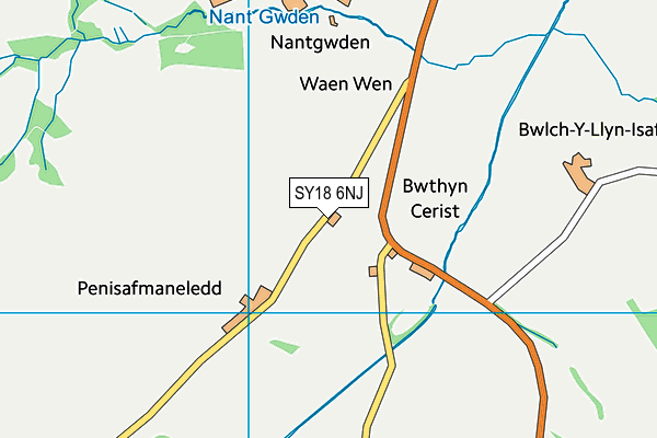SY18 6NJ map - OS VectorMap District (Ordnance Survey) SY18 6NJ map - OS VectorMap District (Ordnance Survey)