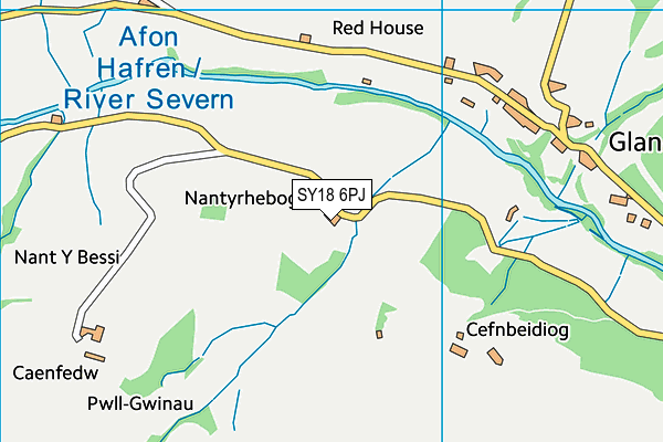 SY18 6PJ map - OS VectorMap District (Ordnance Survey) SY18 6PJ map - OS VectorMap District (Ordnance Survey)