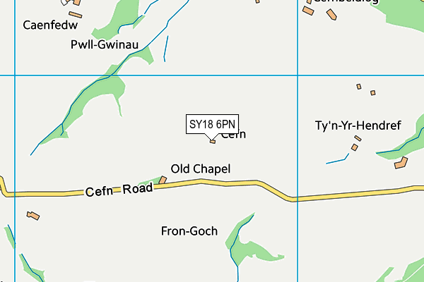 SY18 6PN map - OS VectorMap District (Ordnance Survey) SY18 6PN map - OS VectorMap District (Ordnance Survey)