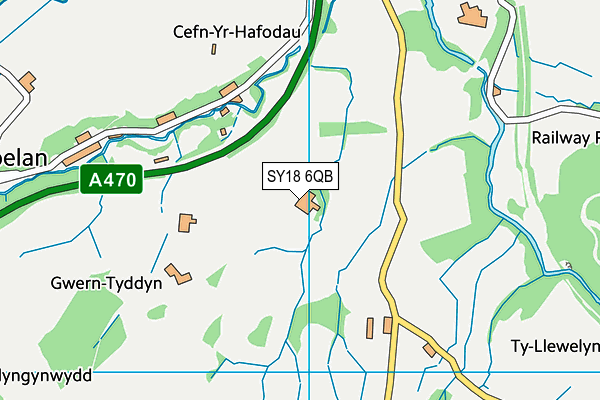 SY18 6QB map - OS VectorMap District (Ordnance Survey) SY18 6QB map - OS VectorMap District (Ordnance Survey)