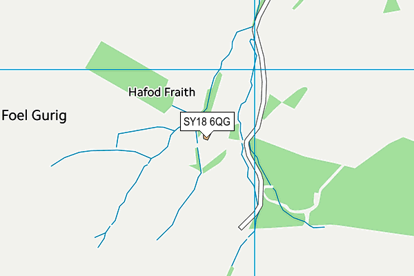 SY18 6QG map - OS VectorMap District (Ordnance Survey) SY18 6QG map - OS VectorMap District (Ordnance Survey)