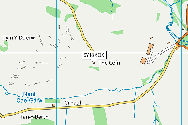 SY18 6QX map - OS VectorMap District (Ordnance Survey) SY18 6QX map - OS VectorMap District (Ordnance Survey)