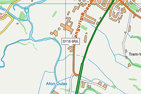 SY18 6RA map - OS VectorMap District (Ordnance Survey) SY18 6RA map - OS VectorMap District (Ordnance Survey)