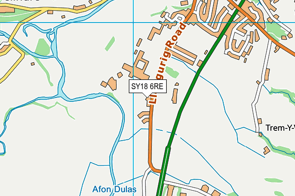 SY18 6RE map - OS VectorMap District (Ordnance Survey) SY18 6RE map - OS VectorMap District (Ordnance Survey)
