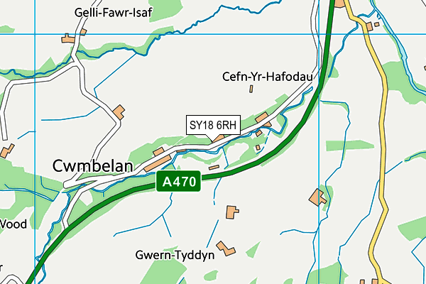 SY18 6RH map - OS VectorMap District (Ordnance Survey) SY18 6RH map - OS VectorMap District (Ordnance Survey)