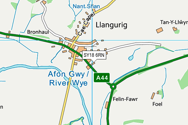 SY18 6RN map - OS VectorMap District (Ordnance Survey) SY18 6RN map - OS VectorMap District (Ordnance Survey)