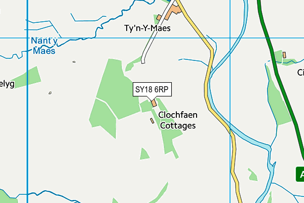 SY18 6RP map - OS VectorMap District (Ordnance Survey) SY18 6RP map - OS VectorMap District (Ordnance Survey)