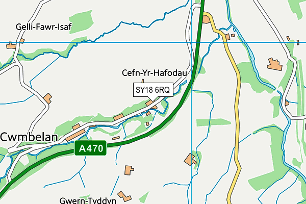 SY18 6RQ map - OS VectorMap District (Ordnance Survey)