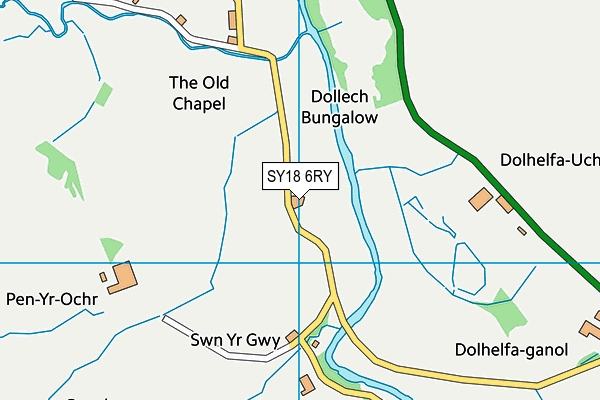 SY18 6RY map - OS VectorMap District (Ordnance Survey) SY18 6RY map - OS VectorMap District (Ordnance Survey)