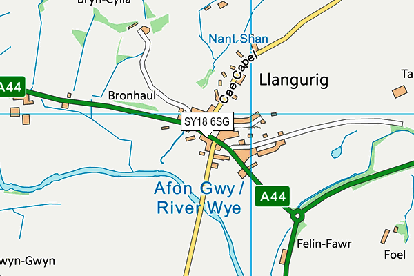 SY18 6SG map - OS VectorMap District (Ordnance Survey)