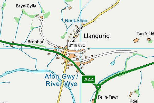 SY18 6SQ map - OS VectorMap District (Ordnance Survey) SY18 6SQ map - OS VectorMap District (Ordnance Survey)